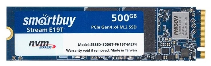 M.2 2280 SSD Smartbuy Stream E19T 500GB TLC NVMe PCIe4
