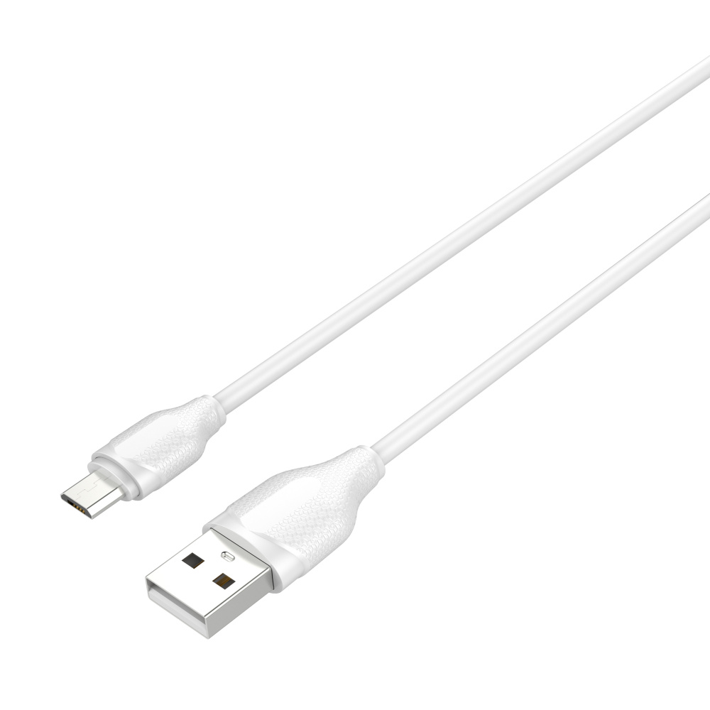 LDNIO кабель micro USB, 2 м, LS372, белый