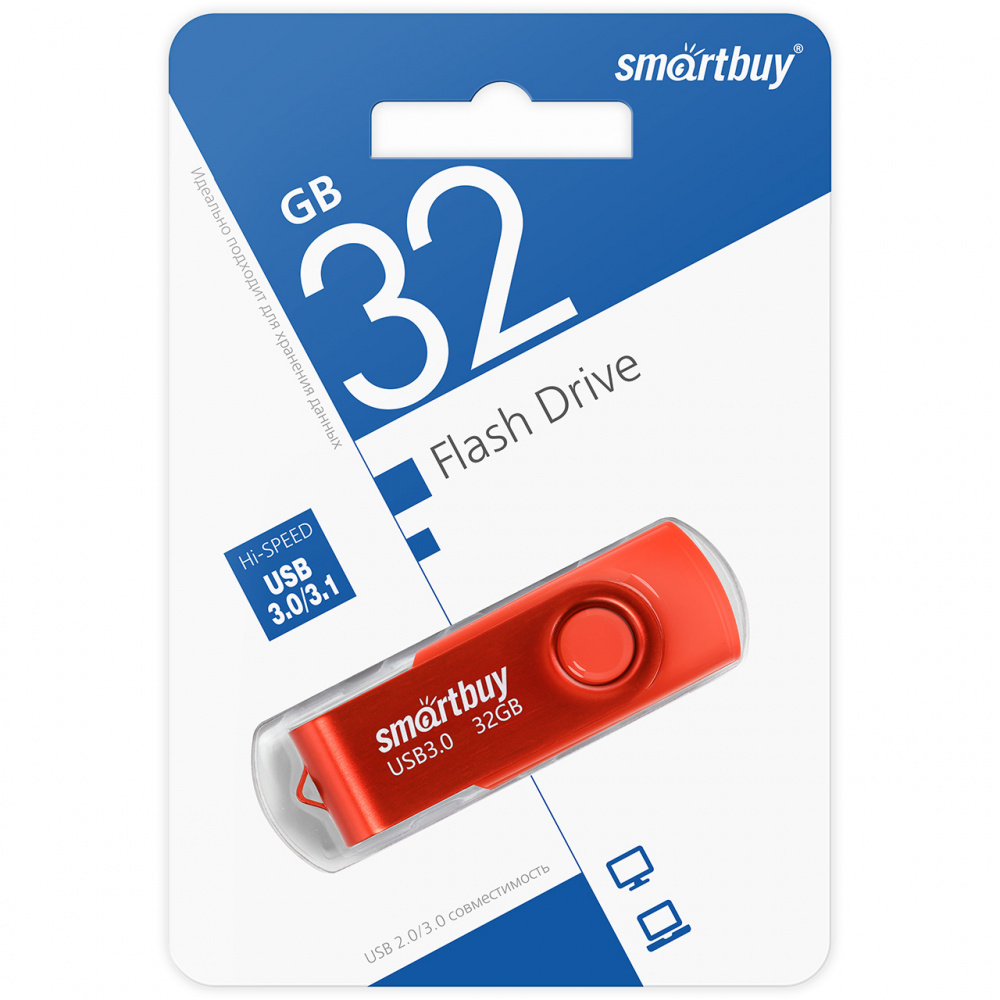 Smartbuy USB 3.1 Flash 32 Gb Twist (Red)