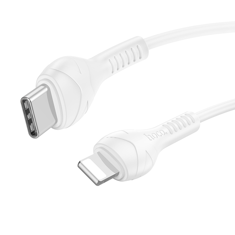 Hoco кабель Lightning - Type-C, 0.5 м, X37, PD27Вт, белый