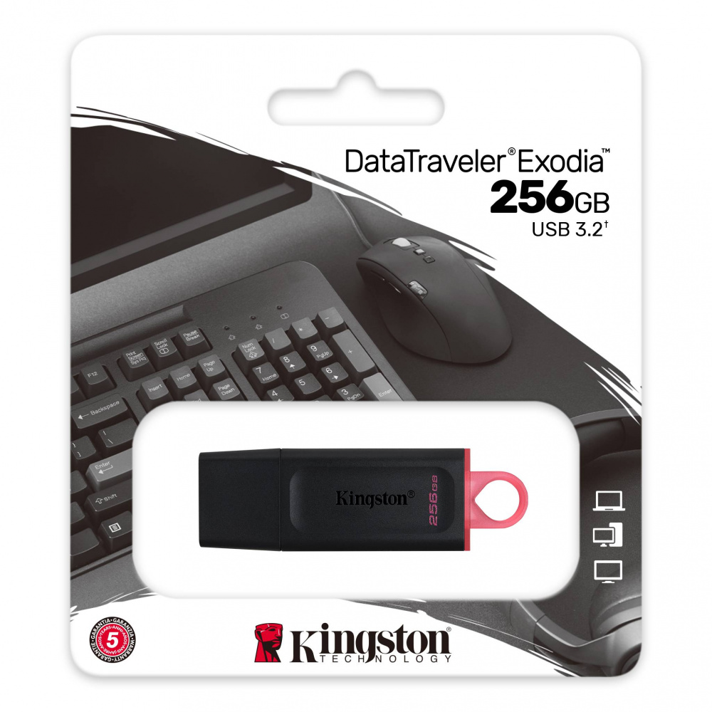 Kingston USB 3.2 Flash 256 Gb Data Traveler Exodia