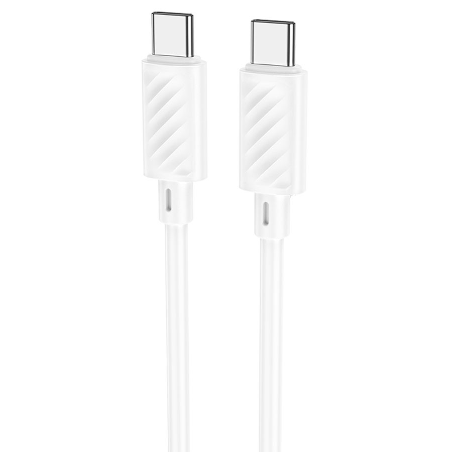 Hoco кабель Type-C - Type C, X88, 1м, белый, пвх, 60Вт