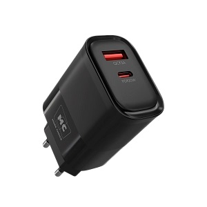 More Choice сетевое зарядное устройство NC81, 1USB 3.0A+ PD 20W, черное