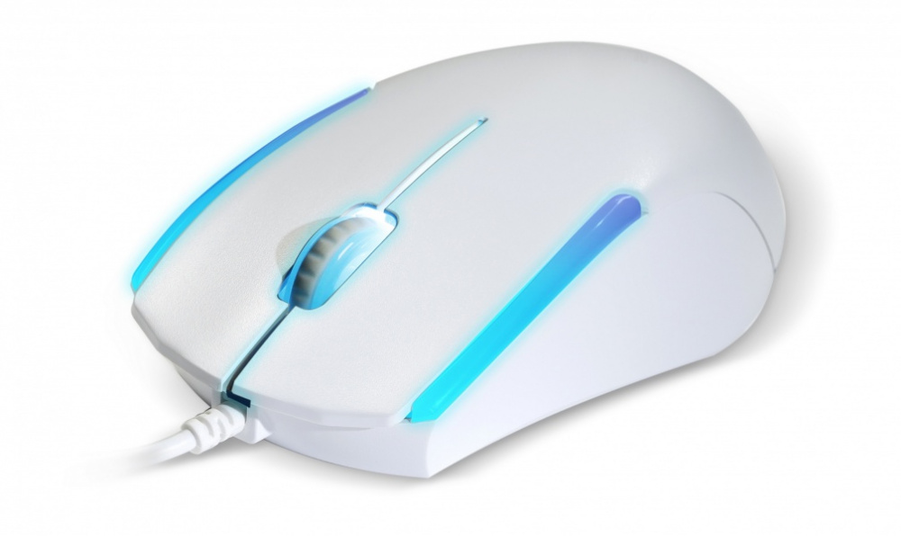 Smartbuy мышь проводная 350 белая, USB, с подсветкой -