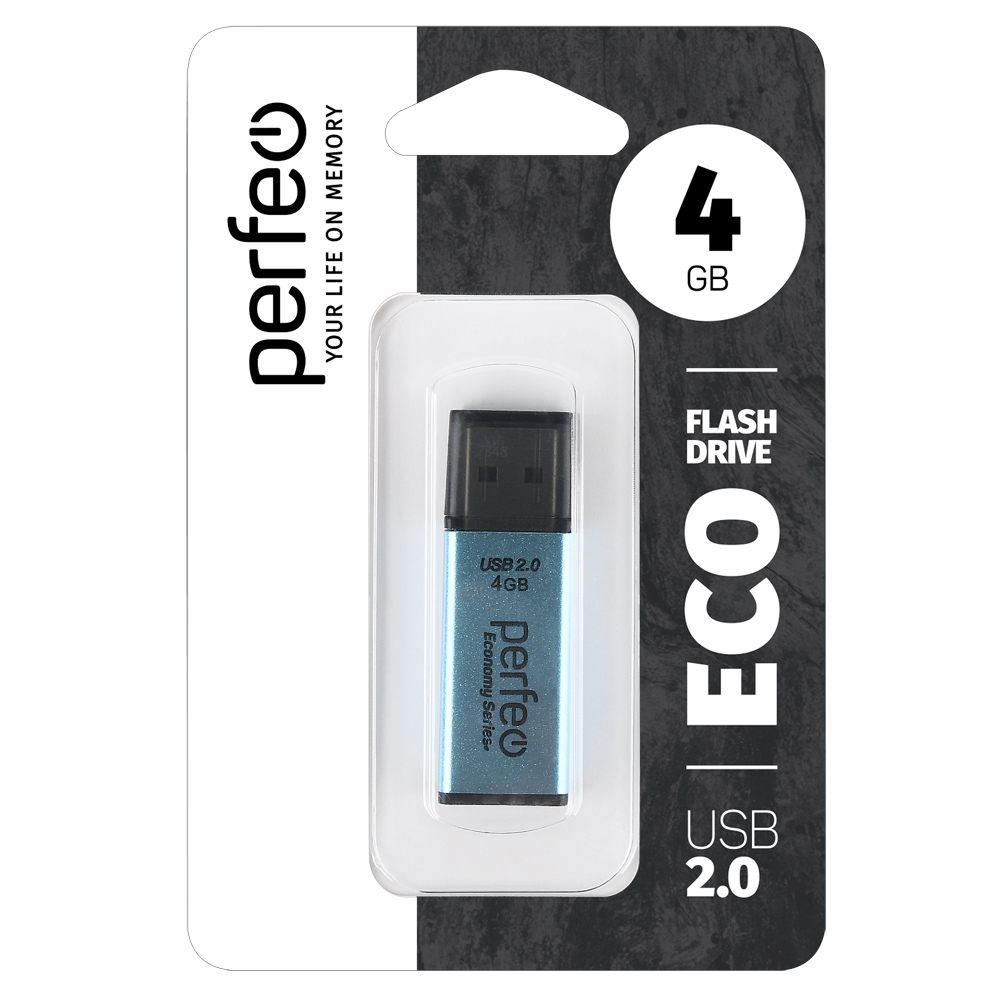 Perfeo USB 2.0 Flash 4 Gb E03 Blue economy series