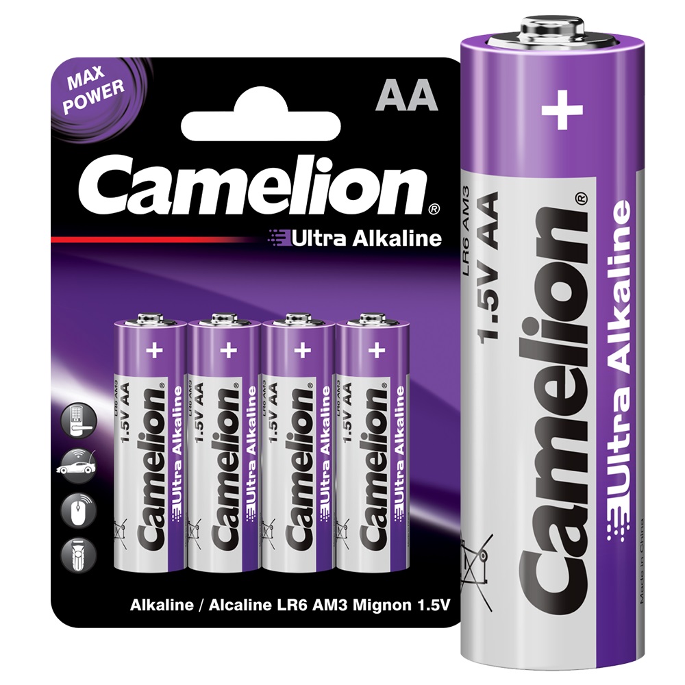 ЭП AA (LR6), Camelion ULTRA  Alkaline, алкалин, блистер, (упаковка 4/40)