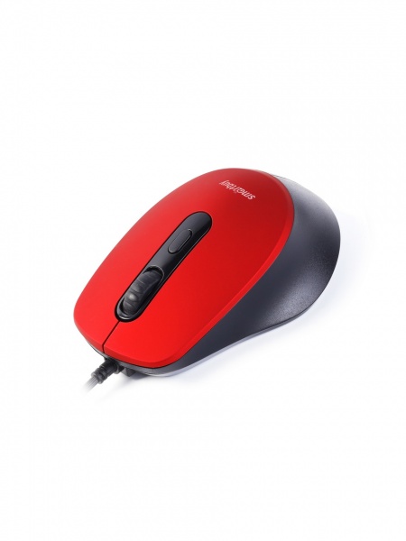 Smartbuy мышь проводная 265-R красная, USB, беззвучная
