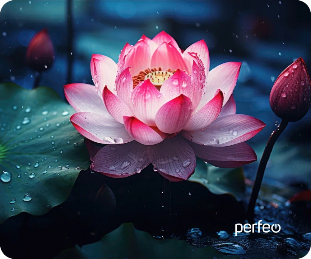 Perfeo коврик для компьютерной мыши "Цветы", Рис.9 (240*200*2 мм), ткань+резиновое основание