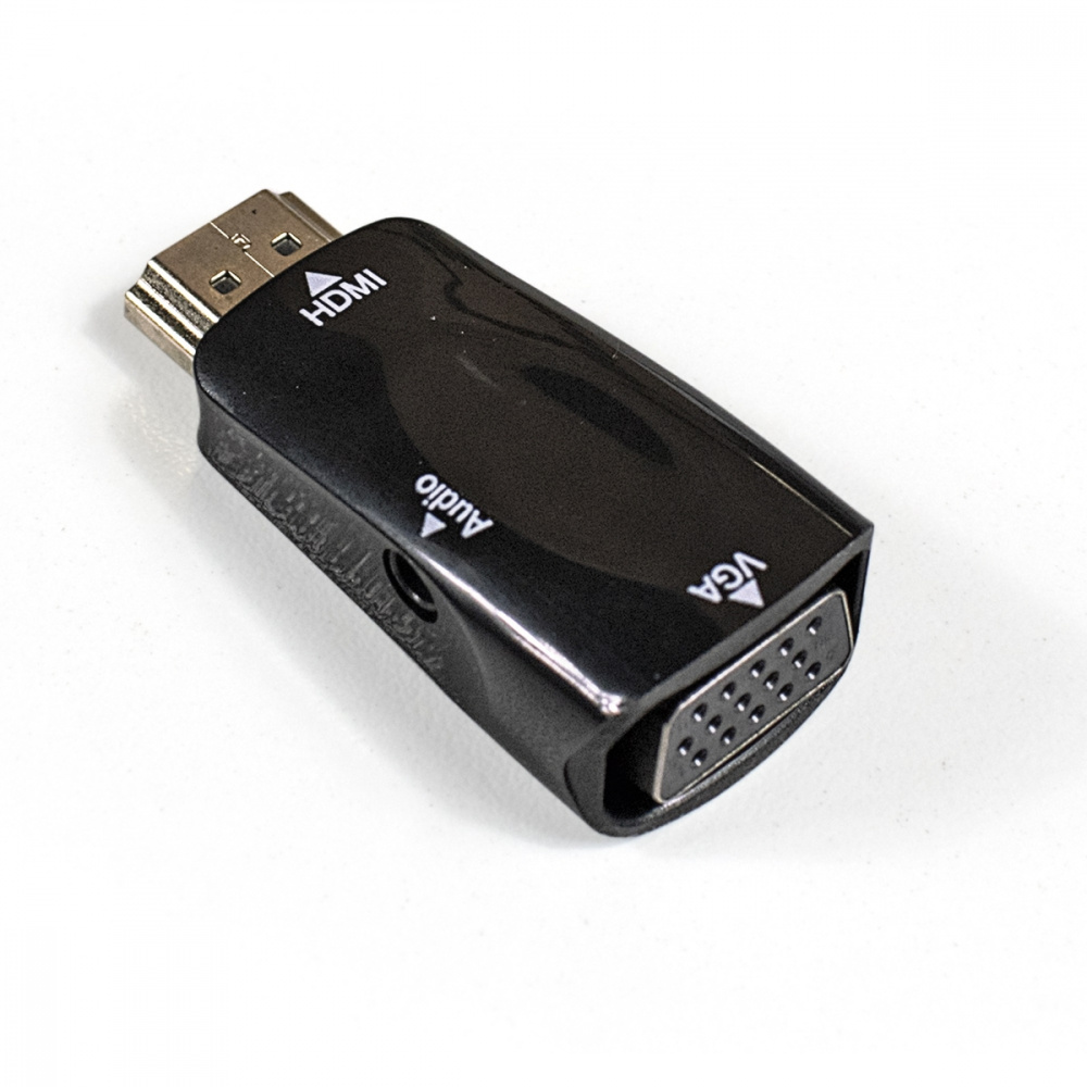 Переходник HDMI (вилка) - VGA (розетка) + Аудио, Exegate