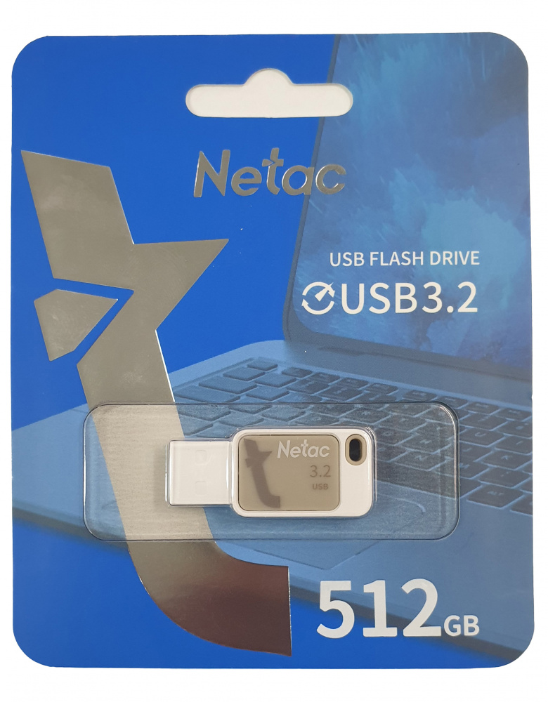 Netac USB 3.2 Flash 512 Gb UA31 (Коричневый)