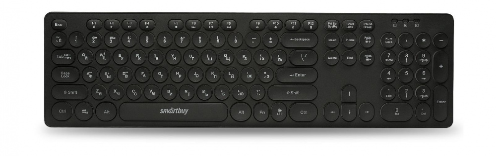 Smartbuy клавиатура 328 черная, USB, с подсветкой