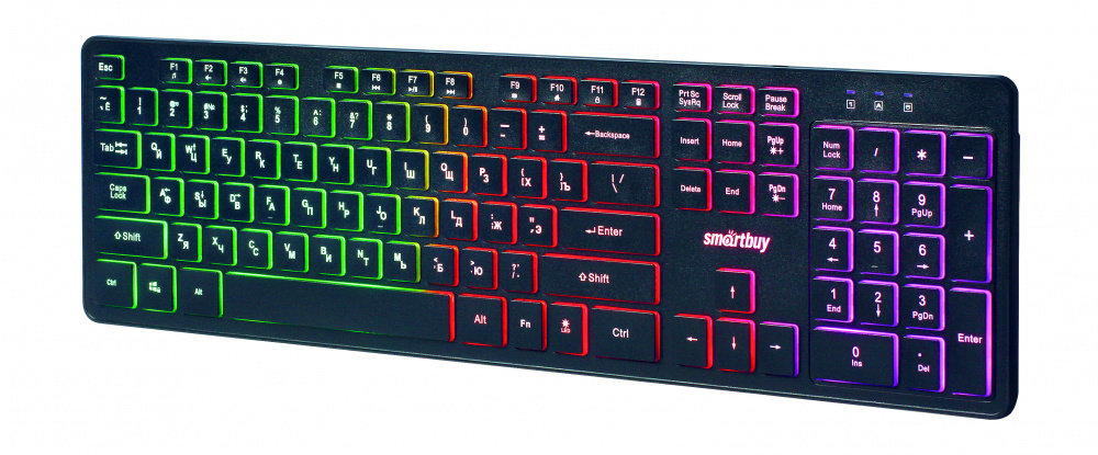 Smartbuy клавиатура 305 чёрная, USB, с подсветкой