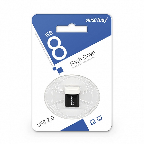 Smartbuy USB 2.0 Flash 8 Gb Lara (Black)