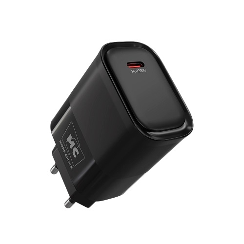 More Choice сетевое зарядное устройство NC68a, 1 PD, 35W, + кабель PD/PD, черное