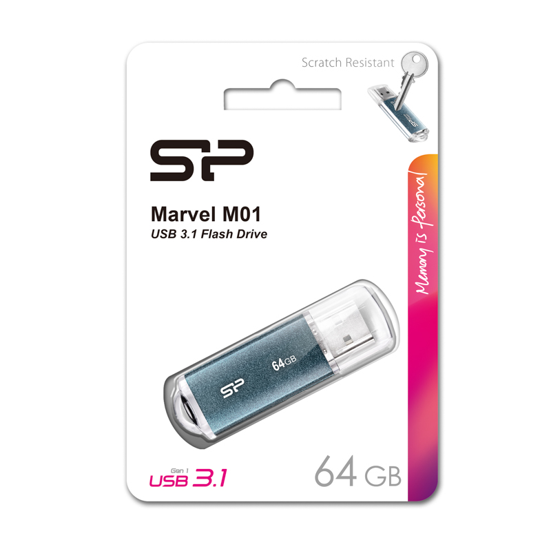 Silicon Power USB 3.2 Flash 64 Gb Marvel M01 (Blue)
