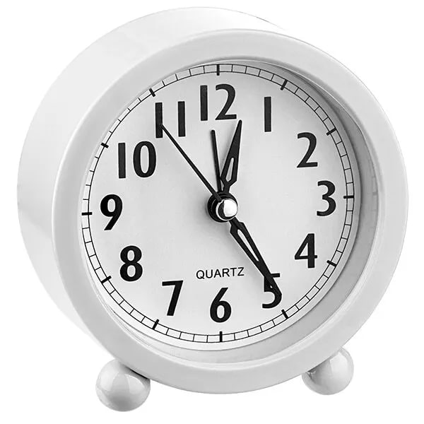 Perfeo Quartz часы-будильник "PF-TC-020", круглые, белые