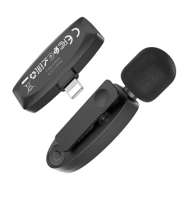 Hoco микрофон всенаправленный L15, 8 pin, черный