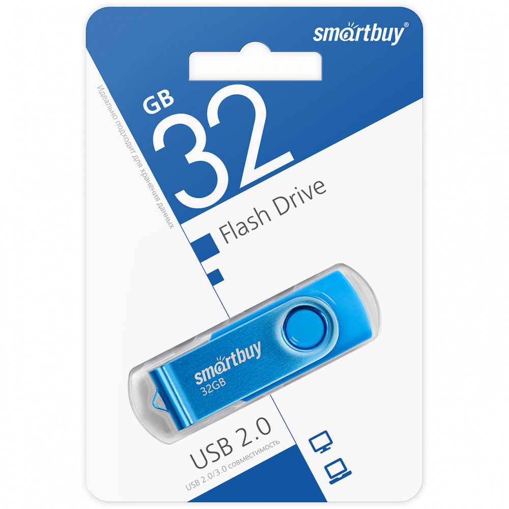 Smartbuy USB 2.0 Flash 32 Gb Twist (Blue)