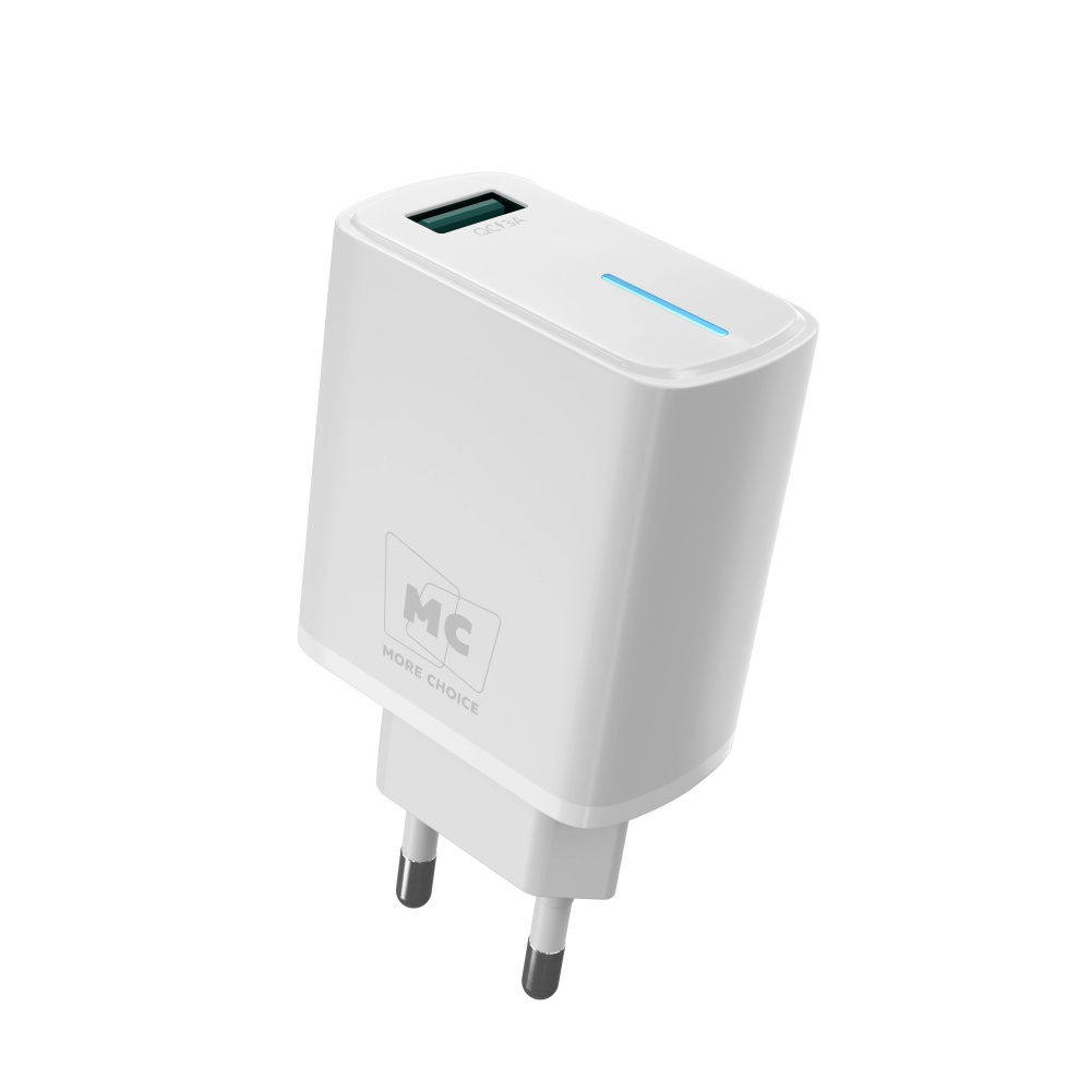 More Choice сетевое зарядное устройство NC63, 1 USB, белое, 3.0A