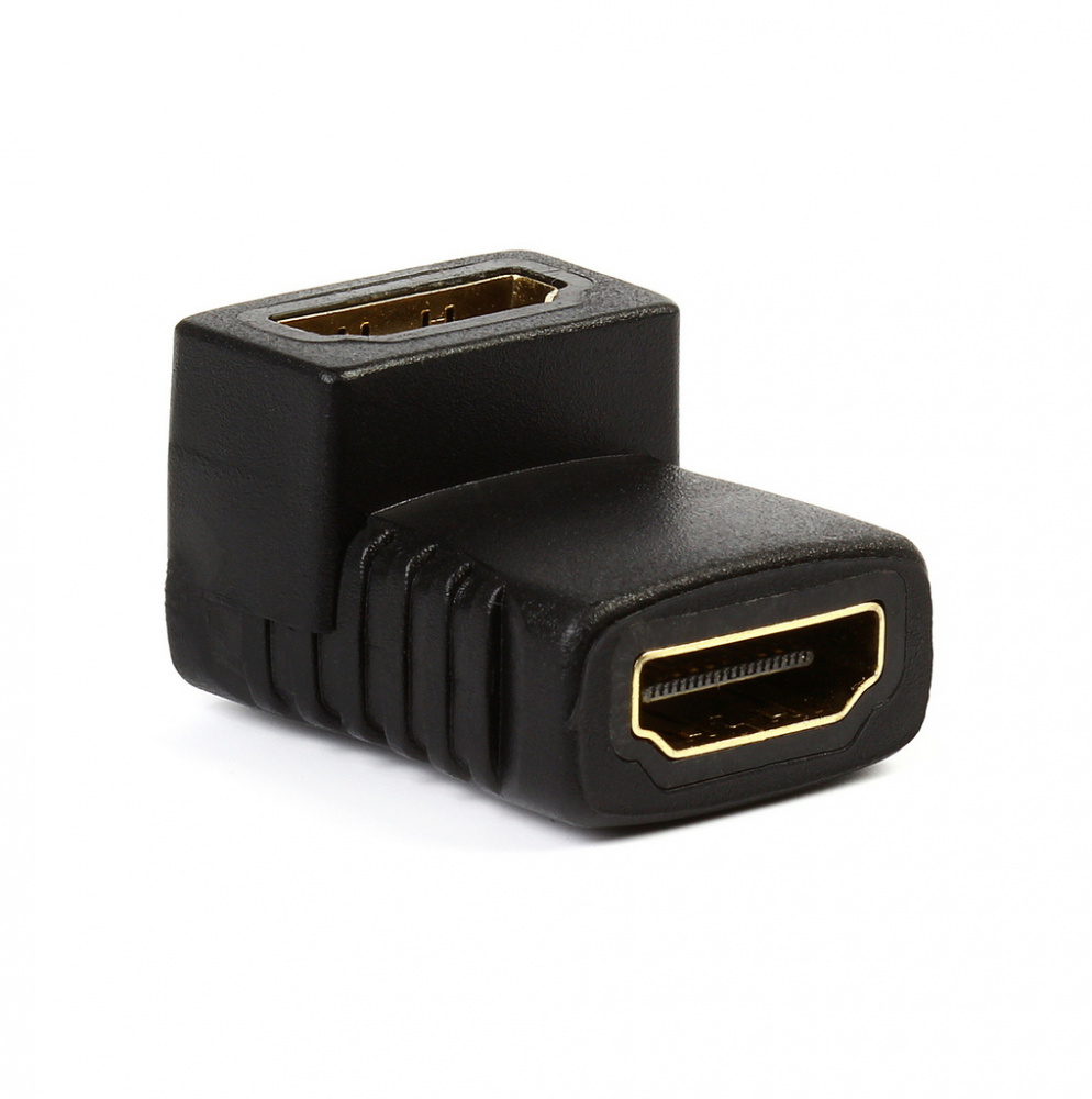 Переходник HDMI (розетка) - HDMI (розетка), угловой, SmartBuy