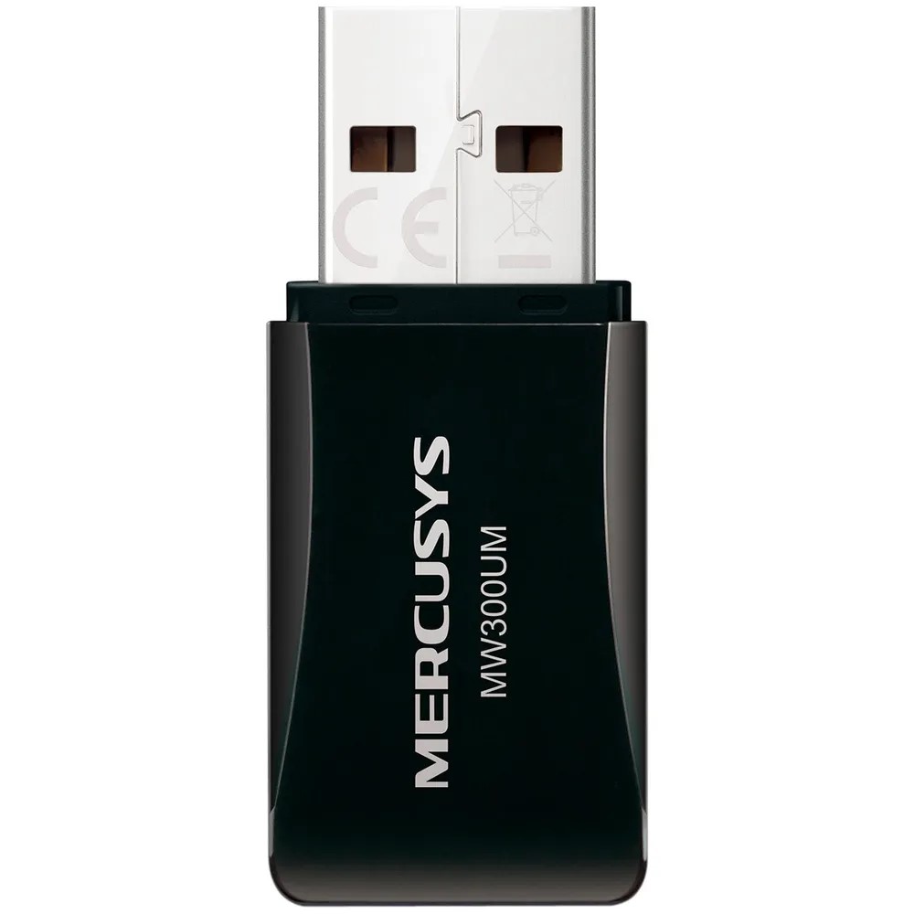 Сетевой Wi-Fi USB адаптер Mercusys MW300UM, до 300 Мбит/с