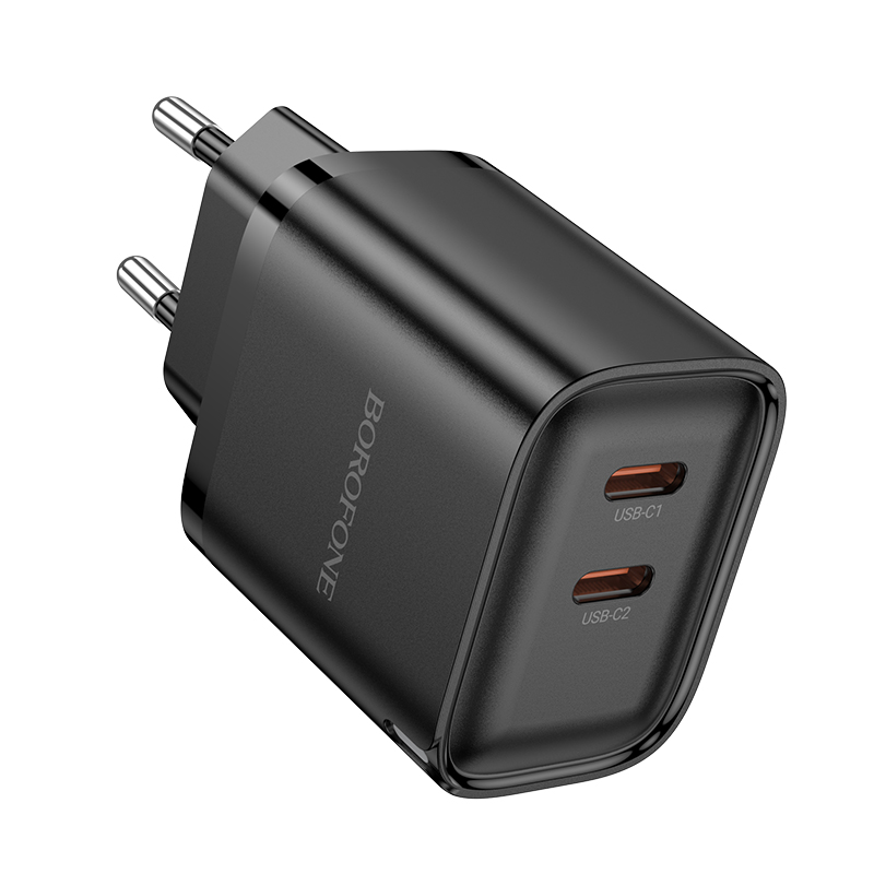 Borofone сетевое зарядное устройство BA85A, 2 PD 35W, черное