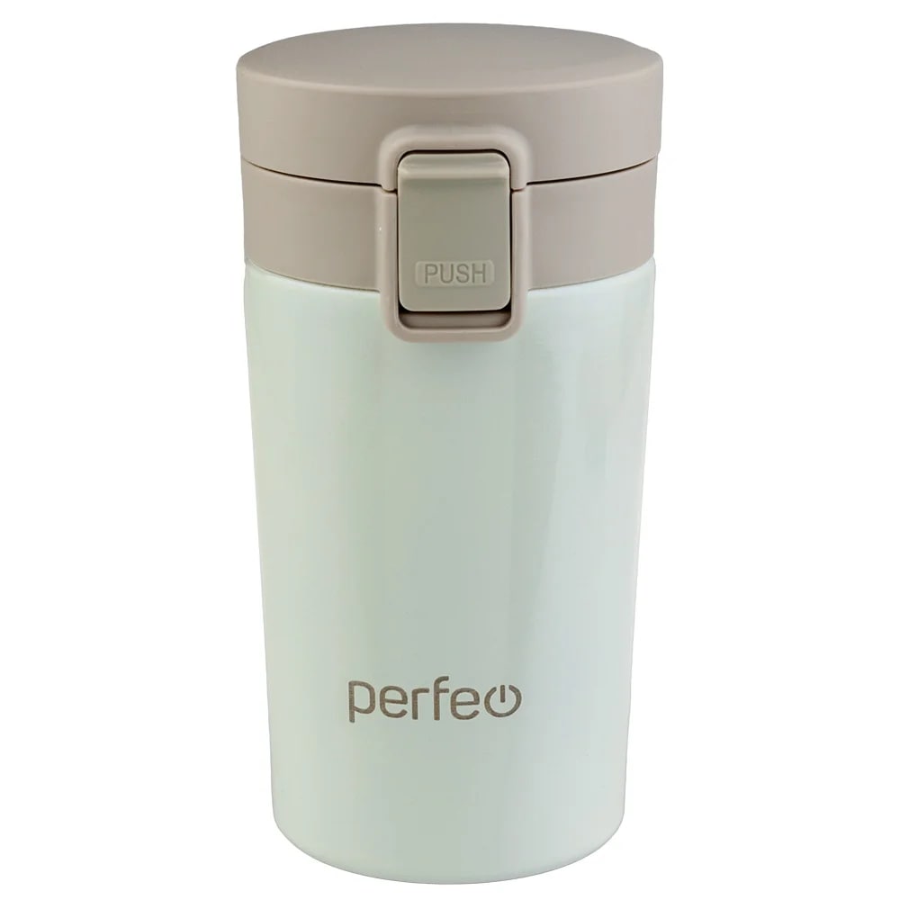 Perfeo термокружка для напитков с крышкой-поилкой, ситечком, объем 0,35 л., кремовый