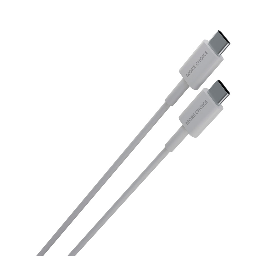 More Choice кабель Type-C - Type-C, 2 м, K71Sa, 60Вт, белый, TPE