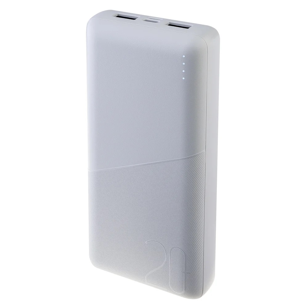 Perfeo внешний аккумулятор 20000 mAh, (White)