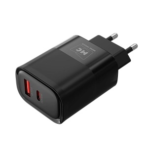 More Choice сетевое зарядное устройство NC81a, 1USB 3.0A+PD 20W, + кабель PD/PD, черное
