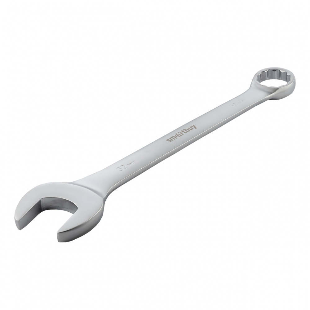 Ключ комбинированный на 32 мм, хромированный, 40X, Smartbuy tools