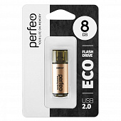 Perfeo USB 2.0 Flash 8 Gb E04 Gold economy series