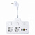 Perfeo сетевой разветвитель (двойник), AMPER, 0,2м, 2 розетки, 10А, 2500 Вт, 3 USB, 1 Type-C, белый