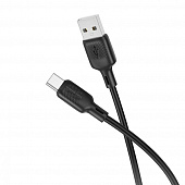 Borofone кабель Type-C - USB, 3м, BX113, 3.0A, черный, силикон