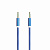 Аудиокабель джек 3.5 (вилка) - джек 3.5 (вилка), 1 метр, SmartBuy, нейлон, синий