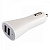 Perfeo автомобильное зарядное устройство I4606, белое, 2 USB 1A+2.1A