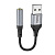 Переходник 3.5мм джек (розетка) - USB (вилка), 0.1м, Hoco LS36