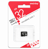 Smartbuy карта памяти MicroSDHC 32 Gb Class10, LE, без адаптера