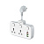 LDNIO сетевой разветвитель (двойник) SC2413, 2 гнезда, 10А, 4 USB, QC 3.0+PD 3.0 20W, белый