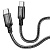 Hoco кабель Type-C - Type-С, 1м, X14, 60Вт, черный, нейлон