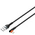 LDNIO кабель Lightning - USB, 1 м, LS561, черно-оранжевый, нейлон, угловой