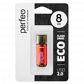 Perfeo USB 2.0 Flash 8 Gb E04 Red economy series